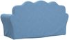 vidaXL Kindersofa 2-Sitzer Blau Weich Plüsch 357050 Bild 5