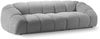 Micadoni Sofa Diana 4-Sitzer 3D-Stoff Silber Bild 2