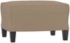 vidaXL Sessel mit Hocker Cappuccino-Braun 60 cm Kunstleder 3201241 Bild 5
