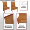 6er-Set Esszimmerstuhl Korbstuhl Stuhl M42, Rattan ~ ohne Sitzkissen Bild 2