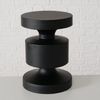 BOLTZE Beistelltisch Moderner Beistelltisch Shaly aus schwarzem Metall - 40 cm Bild 3