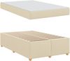vidaXL Bettrahmen mit Matratze Creme 120 x 190 cm Stoff 3399347 Bild 5