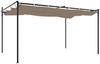 vidaXL Pergola mit Schiebedach Taupe 395x292x230 cm 360118 Bild 5
