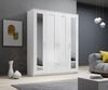 Kleiderschrank >Lepini< in Weiß, Dekorfolie - 156x191x50cm (BxHxT) Bild 4