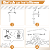 ZMH Deckenlampe LED Deckenleuchte Wohnzimmer: 30W 40cm, Weiß, modern, Warmweiß 3000K. Küchenlampe, Schlafzimmerlampe, Deckenbeleuchtung für Schlafzimmer, Flur, Küche. Bild 4