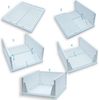 Intirilife Aufbewahrungsbox (1 St), Aufbewahrungs Box Korb Organizer für Schrank aus Kunststoff Faltbar Bild 3