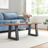 Tischgestell 2er Set Marstal 42x40cm Schwarz [en. casa] Bild 4