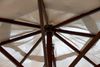 Holz-Sonnenschirm 3m beige Gartenschirm Terrassenschirm Marktschirm Sonnenschutz Bild 3