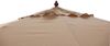Holz-Sonnenschirm 3m beige Gartenschirm Terrassenschirm Marktschirm Sonnenschutz Bild 2