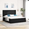 vidaXL Ottoman-Bett mit Matratzen Schwarz 200x200 cm Samt 3313762 Bild 3