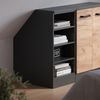 Küchenschrank für Dachschrägen R-Line Anthrazit 40 cm mit 4 Fächern, Schrankkorpus 60 cm Tiefe Vicco Bild 4