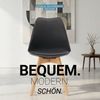 Küchenstuhl Schwarz Set 4 Stühle Esszimmer Holz modern Kunststoff Esszimmerstühle Schalenstuhl Holzstühle Bild 5