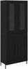 vidaXL Highboard Schwarz Eichen-Optik 69,5 x 34 x 180 cm Holzwerkstoff 3416214 Bild 2