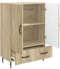 vidaXL Sideboard Sonoma-Eiche 66 x 34,5 x 95 cm Holzwerkstoff 894897 Bild 2