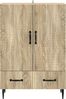 vidaXL Sideboard Sonoma-Eiche 66 x 34,5 x 95 cm Holzwerkstoff 894897 Bild 3