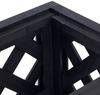 Pflanzkasten HWC-P86, Blumen-/Pflanzkübel Blumenkasten, In-/Outdoor Akazie Holz FSC®-zertifiziert 35 x 64 x 24 cm ~ schwarz Bild 4