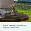 blumfeldt Patras - Bistro-Tisch, Gartentisch, Deko-Zierkante, Gusseiserner Standfuß, für drinnen und draußen, wasserfest, frostsicher, 57,5 cm Ø 72 cm Höhe, weiß Bild 5