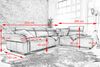 KAWOLA Sofa RISO Ecksofa mit motorischer Sitztiefenverstellung Leder braun Recamiere rechts 81 x 240 x 263 cm Bild 4
