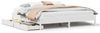 vidaXL Massivholzbett ohne Matratze Weiß 180x200 cm Kiefernholz 3301702 Bild 2