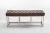 TPFLiving Sitzbank Amor 120 cm - Polsterbank im hochwertiger Polsterung (Stoff Sitzbank mit stabilem Edelstahlgestell matt gebürstet, 1-St), Maße (HxBxT): 46 x 120 x 38 cm - Gewicht: 15 kg Bild 4