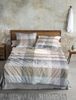 Irisette Mako Satin Bettwäsche Wave 8891-80 Natur Grau Blau 135x200 Bild 5