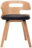 vidaXL Esszimmerstühle 6 Stk. Schwarz Bugholz und Kunstleder 278855 Bild 3