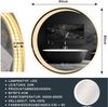 ZMH Runder Badezimmerspiegel mit Beleuchtung – 80 cm runder Wandspiegel LED IP44 runder Badezimmerspiegel mit Touch-Schalter und Antibeschlagfunktion Bild 3
