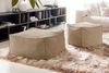 KAWOLA Hocker groß ALEA Cord taupe 38 x 86 x 86 cm Bild 2