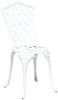 vidaXL Garten Bistro Set 3 pcs Weiß Aluminium 42002392 Bild 4