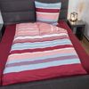 BIERBAUM Bettwäsche Blue Stripes, Mako-Satin, 2 teilig, Mako-Satin, 100 % Baumwolle, mit maritimen Muster, pflegeleicht Bild 2