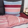 BIERBAUM Bettwäsche Blue Stripes, Mako-Satin, 2 teilig, Mako-Satin, 100 % Baumwolle, mit maritimen Muster, pflegeleicht Bild 3