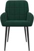 vidaXL Esszimmerstühle 6 pcs Samt (V) Dunkelgrün 57 x 50 x 85 cm 3428177 Bild 3