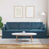vidaXL Sofa Blau 228 x 78 x 80 cm Samt 42024448 Bild 3