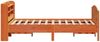vidaXL Massivholzbett ohne Matratze Wachsbraun 135x190 cm Kiefernholz 3306977 Bild 5