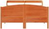 vidaXL Massivholzbett ohne Matratze Wachsbraun 135x190 cm Kiefernholz 3306977 Bild 4