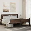 vidaXL Metallbett ohne Matratze Braun Eichen-Optik 180x200 cm 3301415 Bild 1