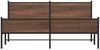 vidaXL Metallbett ohne Matratze Braun Eichen-Optik 180x200 cm 3301415 Bild 5
