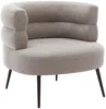 Vente-unique - CAMEDO Sessel Stoff Grau - B 74 cm x H 73 cm x L 80 cm Bild 4