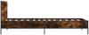 vidaXL Bettgestell Räuchereiche 90x200 cm Holzwerkstoff und Metall 845519 Bild 5