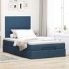 vidaXL Ottoman-Bett mit Matratze & LEDs Blau 120x200 cm Stoff 3313919 Bild 4