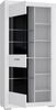 Vitrine >SNOW< 2 Türen, 1 verglast, in weiß - 101x198,5x41,4cm (BxHxT) Bild 4