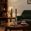 Relaxdays LED Stabkerzen 2er Set Bild 3