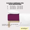 Schlafgut 'Easy' Spannbettlaken, MADE IN GREEN by OEKO-TEX®, Gummizug: rundum, Jersey Elasthan, Purple Deep, S 90x190 cm - 100x220 cm Bild 4