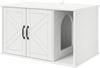 vidaXL Katzenhaus Weiß 85 x 55 x 50 cm Holzwerkstoff 8000734 Bild 2