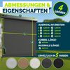 tillvex® Senkrechtmarkise 200 x 250 cm Taupe Bild 4