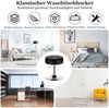 Schminkhocker mit Stauraum um 360° Drehbarer Hocker aus Kunstleder Schwarz Bild 2
