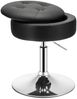 Schminkhocker mit Stauraum um 360° Drehbarer Hocker aus Kunstleder Schwarz Bild 1