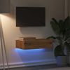 vidaXL TV-Schrank mit LED-Leuchten Artisan-Eiche 60x35x15,5 cm 856345 Bild 4