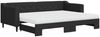 vidaXL Tagesbett Ausziehbar mit Matratzen Schwarz 80x200 cm Stoff 3197441 Bild 2