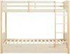 Vente-unique - LIMODARA Bett Holz, Platte Beige - B 101,5 cm x H 162,5 cm x L 208 cm Bild 4